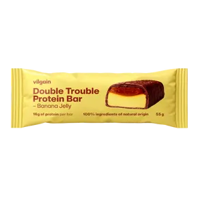 Vilgain Double Trouble Protein Bar Banánové želé v čokoládě 55 g
